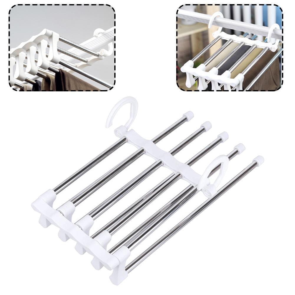 Móc treo quần áo đa chức năng với 5 đầu móc