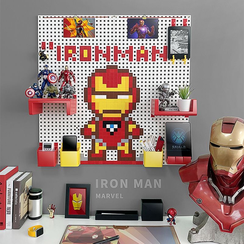 Bảng pegboard treo tường đa năng chủ đề Marvel