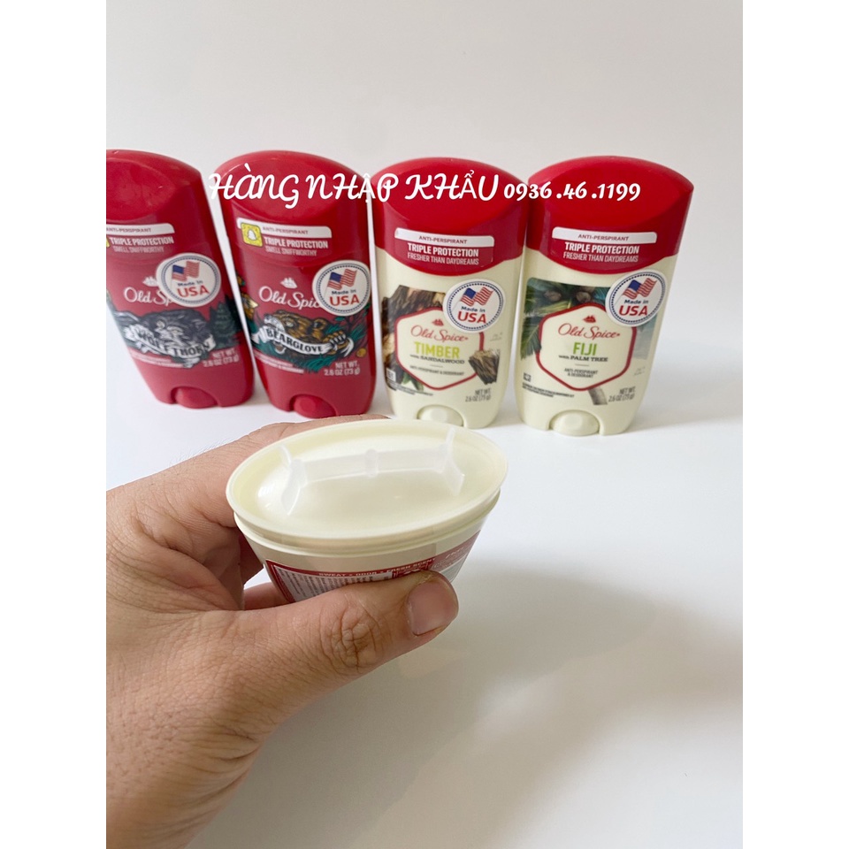 Sáp Khử Mùi Old Spice Fresh 85g/ pure sport 68g/ bearglove 73g/ wolfthorn 73g/ Timber 73g/ Fiji 73g