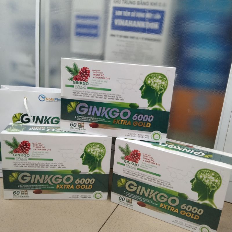 Viên uống hỗ trợ não Ginkgo 6000 extra gold