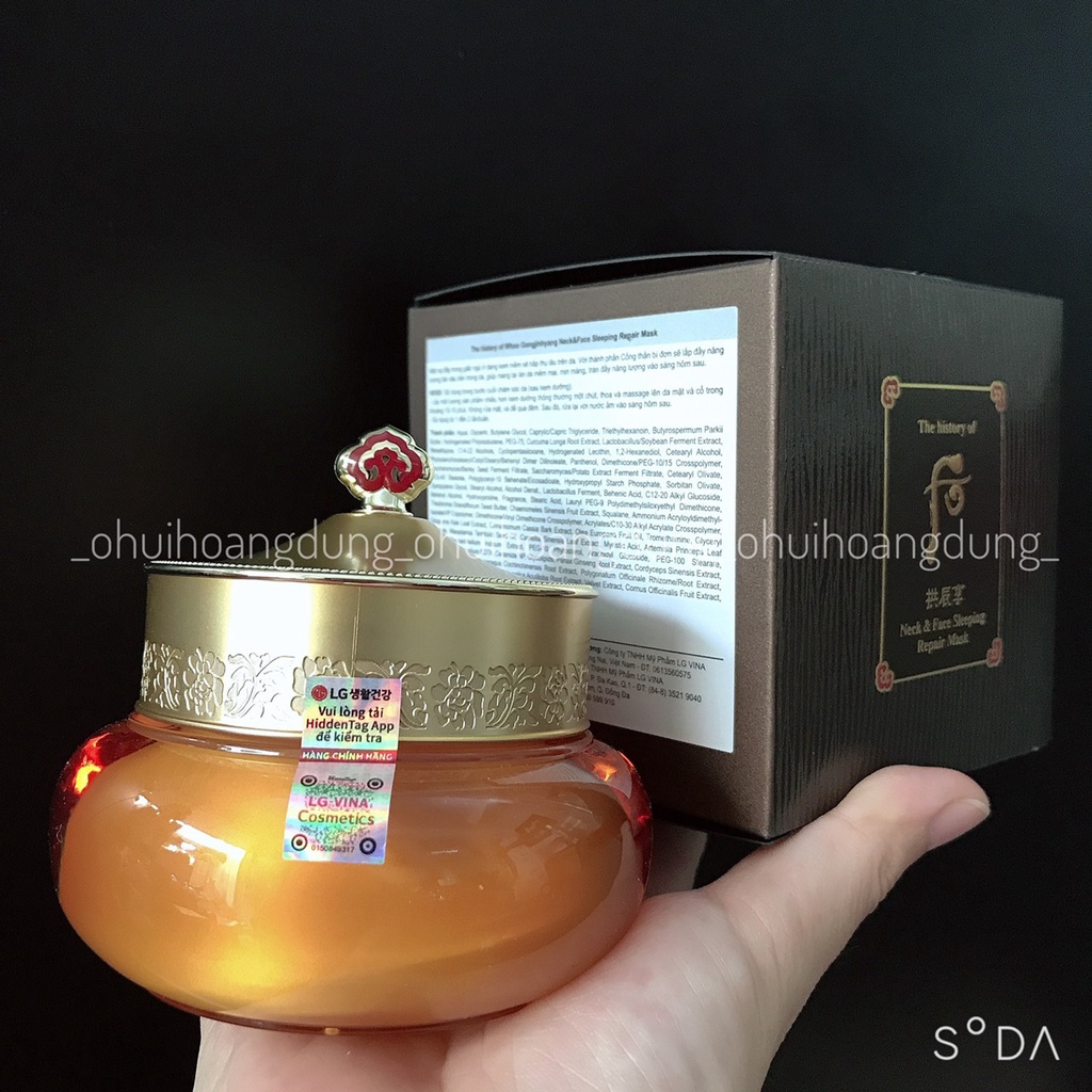 [HÀNG CÔNG TY CÓ TEM CHECK CHÍNH HÃNG] Kem tẩy trang WHOO đông y hoàng cung full size 210ml