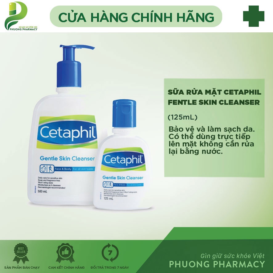 Sữa rửa mặt Cetaphil Gentle Skin Cleanser 125ml/500ml