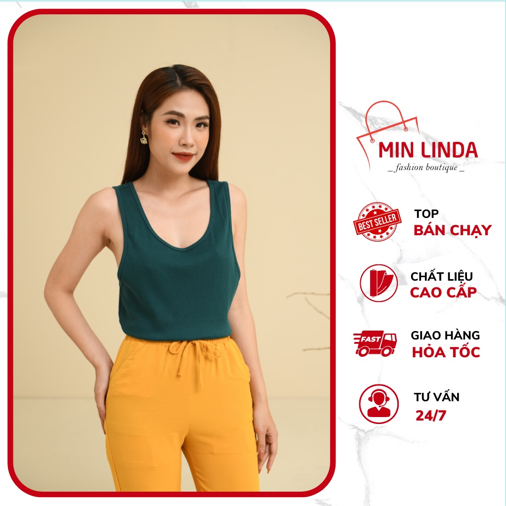 Áo Ba Lỗ, Áo Sát Nách Nữ Basic Nữ Chất Liệu Cao Cấp, Mặc Mùa Hè Siêu Mát - Min.Linda Shop