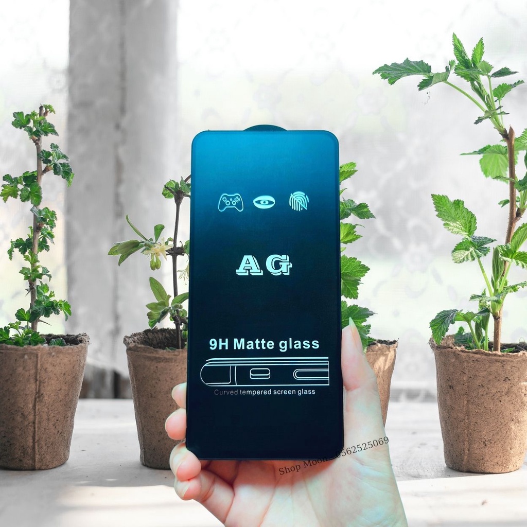 Kính Cường Lực Chống vân tay Redmi K20 K30 K40 Gaming K50 Pro Redmi Note 12 12s 11 11s Note 10 10s 9s 9 A1 A2+ 10A AG