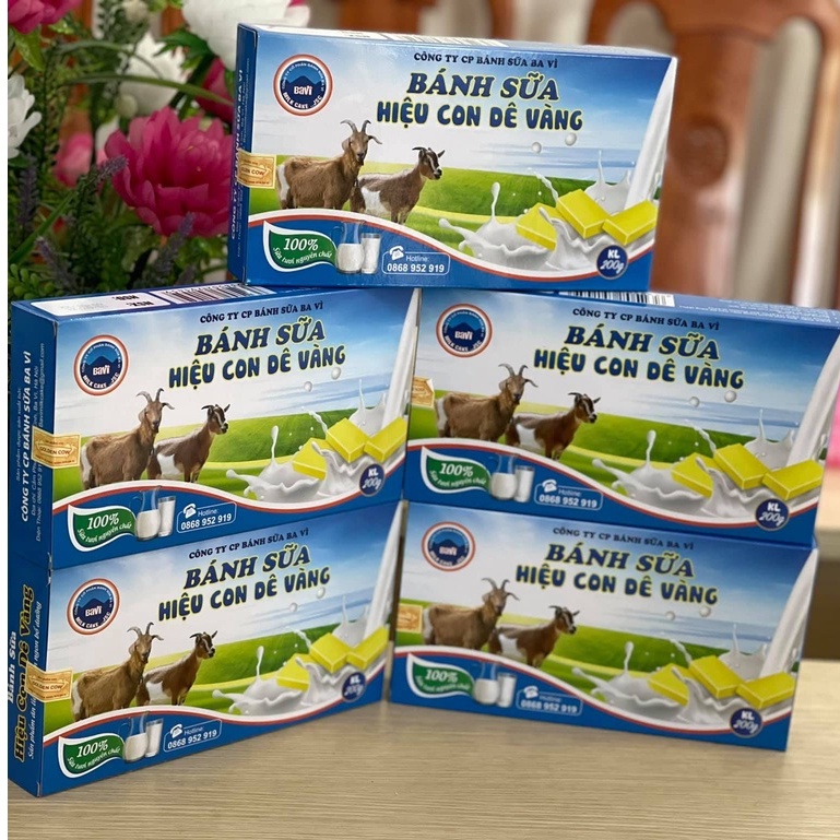 Bánh Sữa Dê Ba Vì hiệu Con Dê Vàng 200g