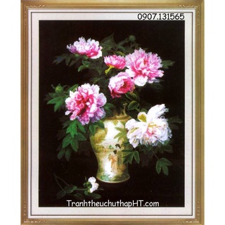 Tranh thêu chữ thập đẹp, xả kho cuối năm - chưa thêu
