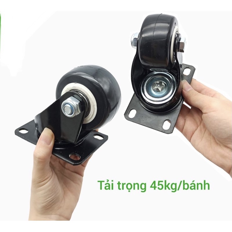 Bánh xe đẩy hàng đường kính 50mm, tải trọng 150kg siêu bền