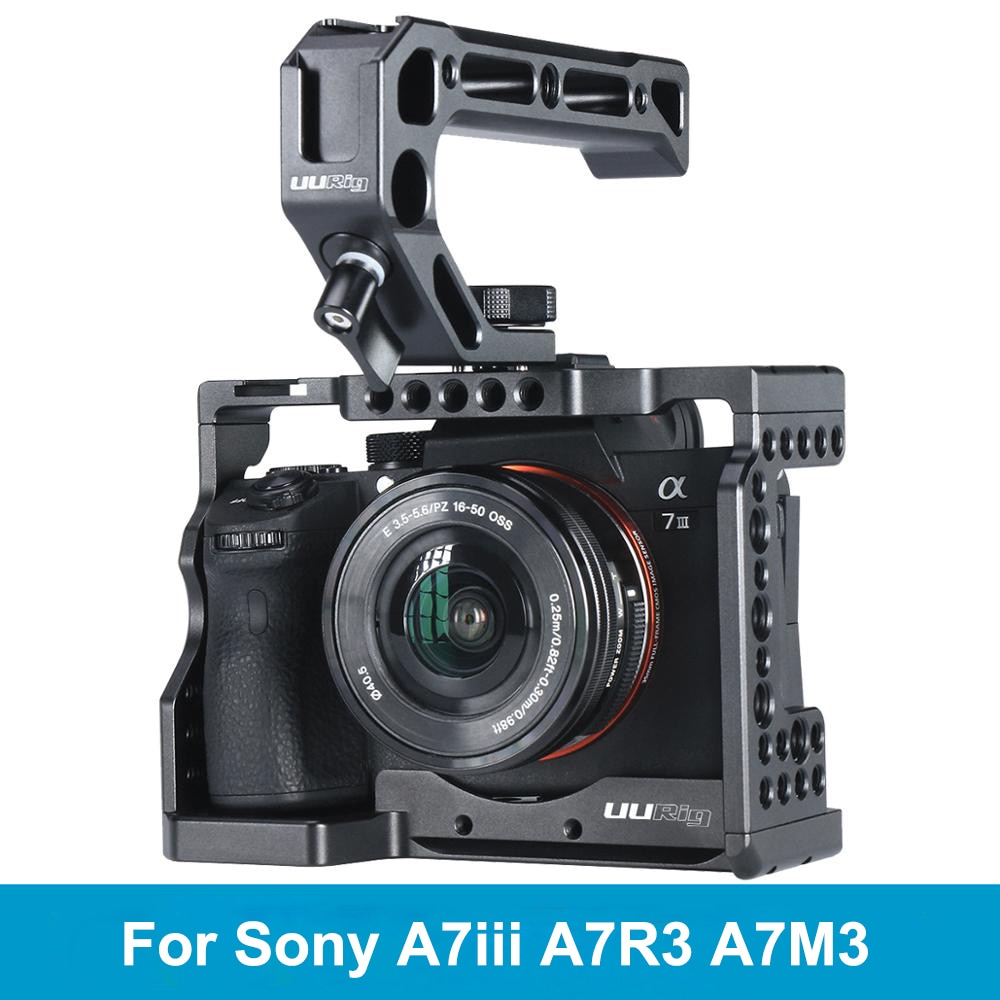 Giá lồng kim loại UURig C-A73 giữ camera với ngàm tháo lắp nhanh tay cầm trên cùng cho Sony A7III A7R3 A7M3