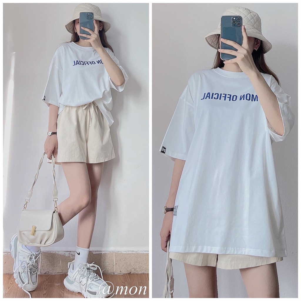 SS1 Áo thun nam nữ cotton 4 chiều mềm mát basic tee MON OFFICIAL nhiều màu có size