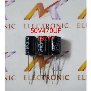 Tụ hóa 50v470uf 50v 470uf 470uf50v 10x17mm