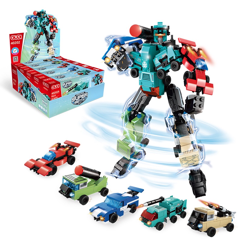 Mô Hình Đồ Chơi Lắp Ráp Năm Trong Một Cho Bé Trai 40202