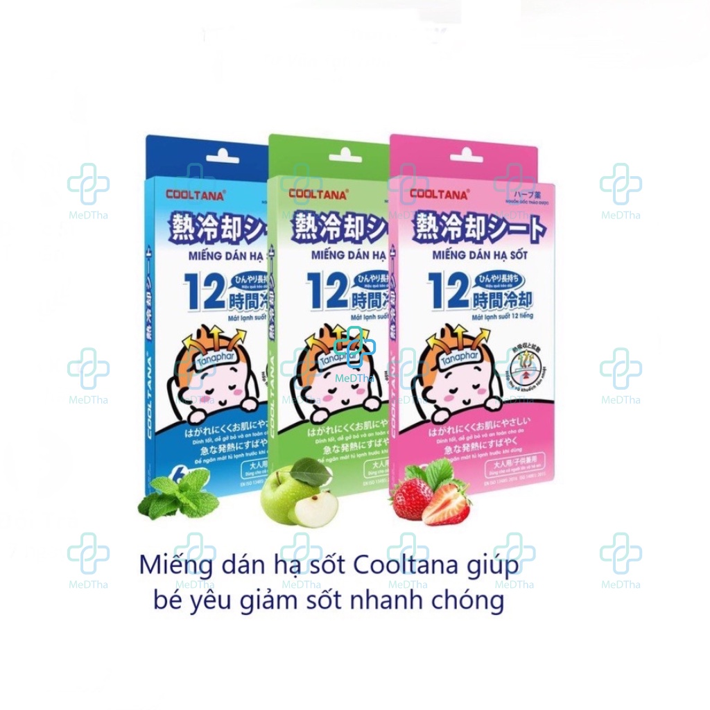 Miếng Dán Hạ Sốt Cho Bé Cooltana - Miếng Dán Hạ Sốt Cho Trẻ Sơ Sinh, Hỗ Trợ Giảm Sốt