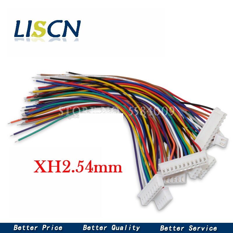 10 Đầu Nối Dây Điện 1.0 1.25 1.5 2.0 2.54 SH/JST/ZH/PH/XH 1.0MM 1.25MM 1.5MM 2.0MM 2.54MM Kèm Dây Điện 2/3/4/5/6/7/8/10Pin