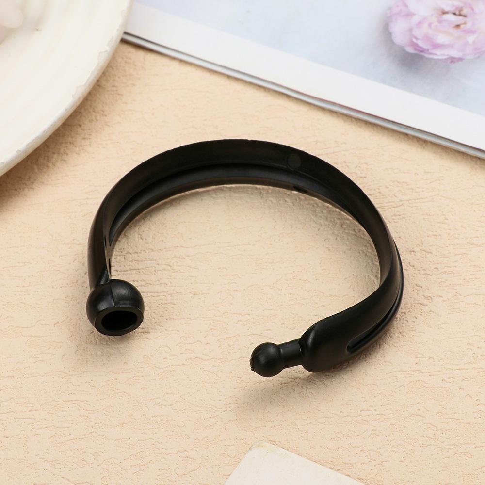 Bộ 2 dụng cụ tạo búi tóc màu đen bằng silicone tiện lợi cho nữ