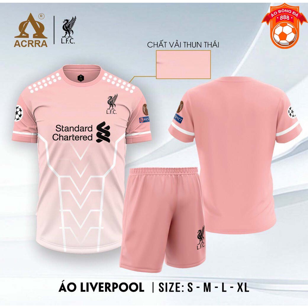 Áo Bóng Đá CLB Liverpool - Thun Thái Cao Cấp - Co Giãn 4 Chiều