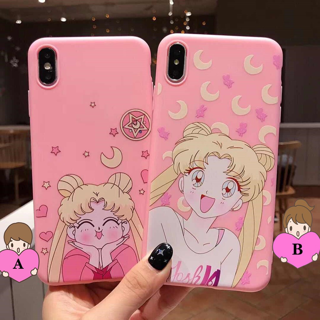 Fro OPPO A71/F5/A79/A83&A1 Cute Anime Thủy thủ mặt trăng di động Shell