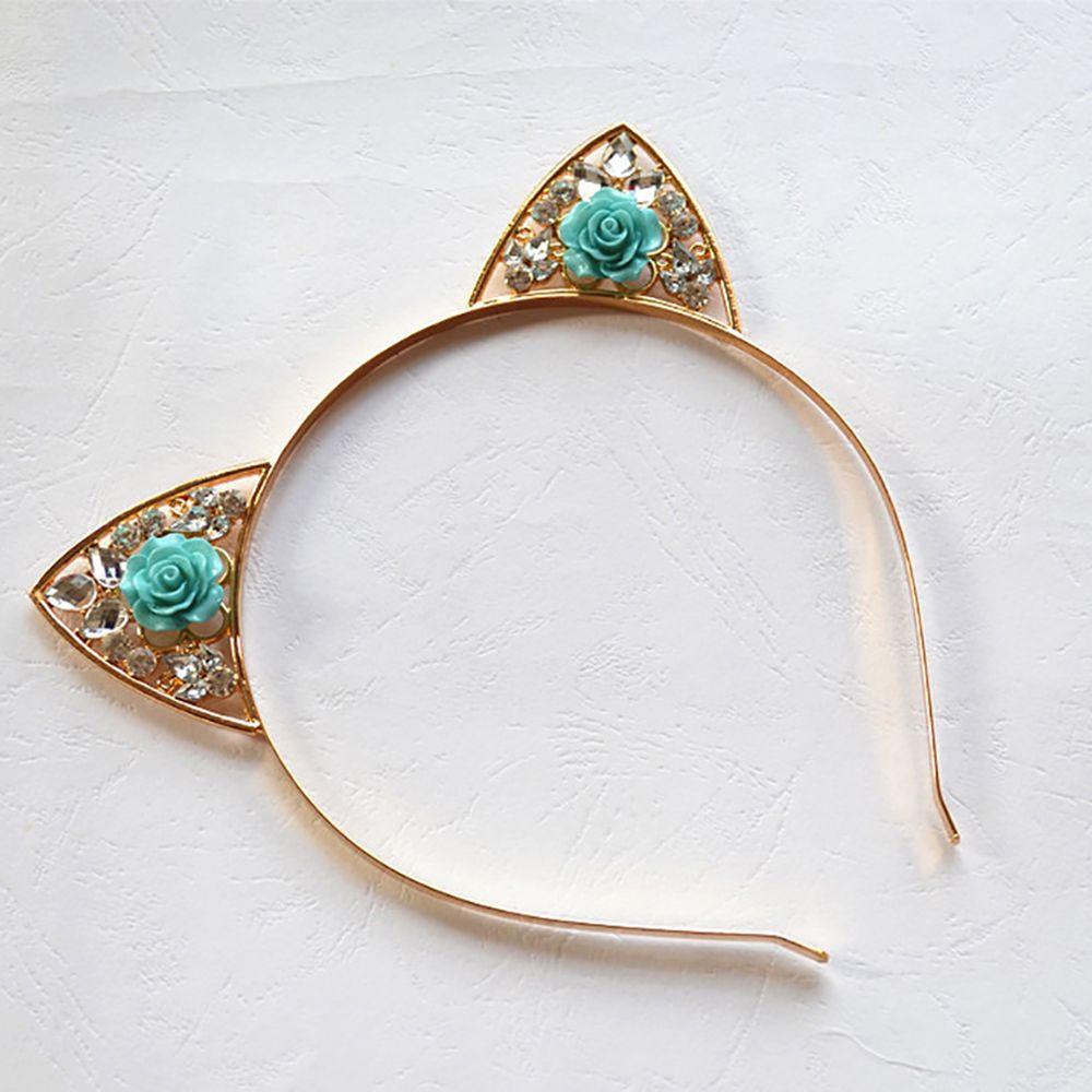 Băng Đô Tai Mèo Đính Hoa Đơn Giản Thời Trang VANES1|Băng Đô Thời Trang Xinh Xắn Cho Nữ