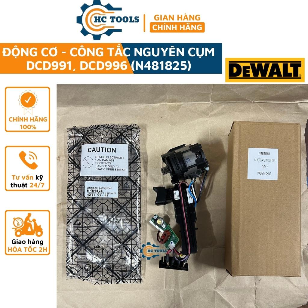 Động cơ và công tắc nguyên cụm máy khoan vặn vít DCD991, DCD996 Dewalt (N481825) chính hãng | HÙNG CƯỜNG TOOLS