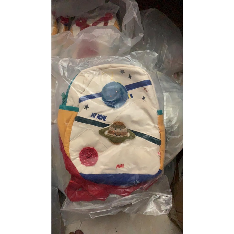 Balo zara xuất dư họa tiết ngôi sao tinh cầu đầy màu sắc dễ thương