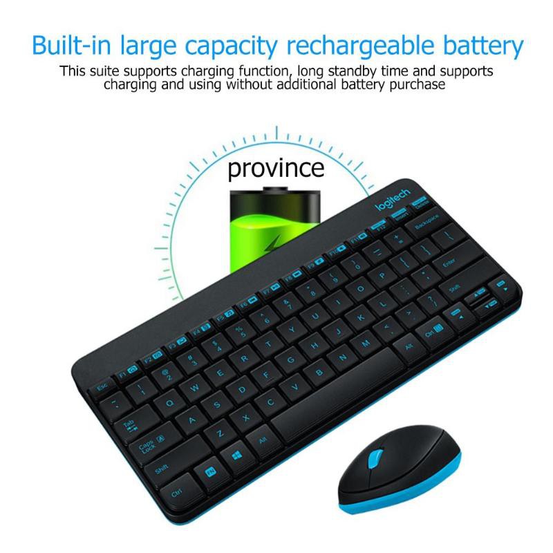 Logitech MK245 w / USB receiver Nano wireless Mini keyboard mouse Combos 1000 PPP ergonomic set