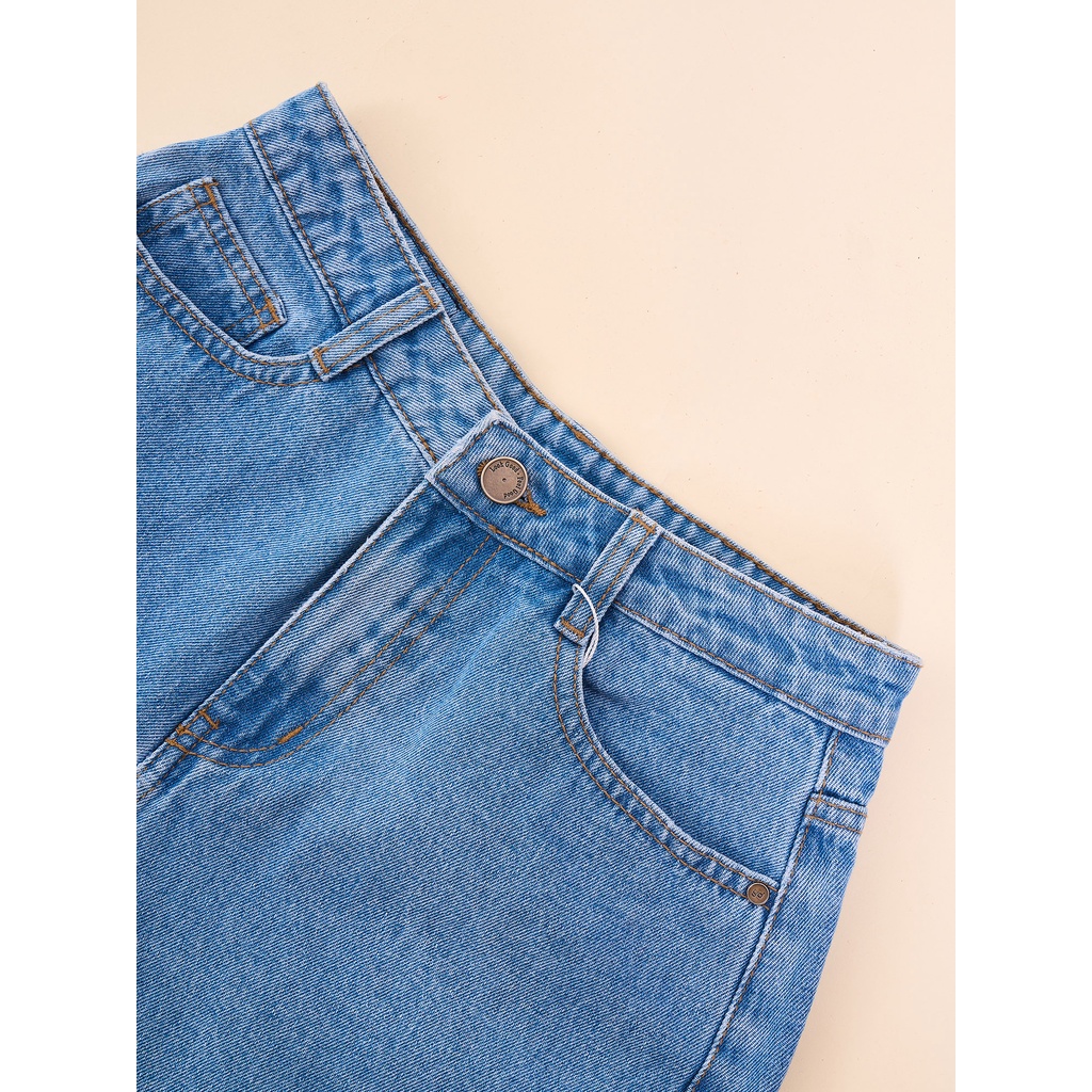Quần Sooc jean nữ gấp gấu form đẹp dáng Hàn Quốc SJN4020