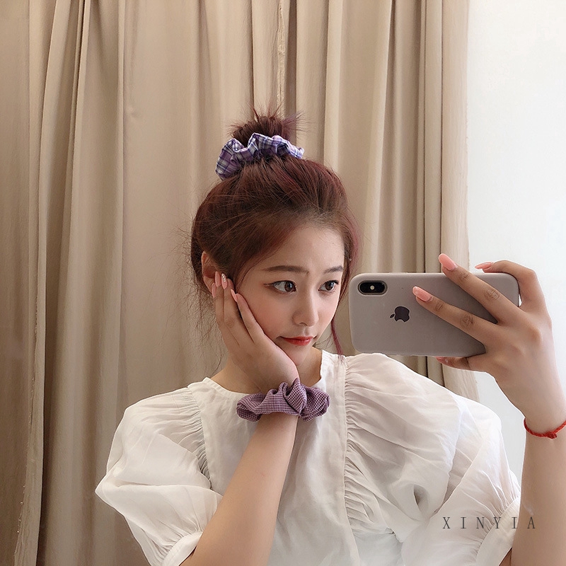 [Mã FASHIONCB232 hoàn tối đa 15K xu đơn 50K] Dây Buộc Tóc Nữ Co Giãn Hình Tròn Đáng Yêu | BigBuy360 - bigbuy360.vn