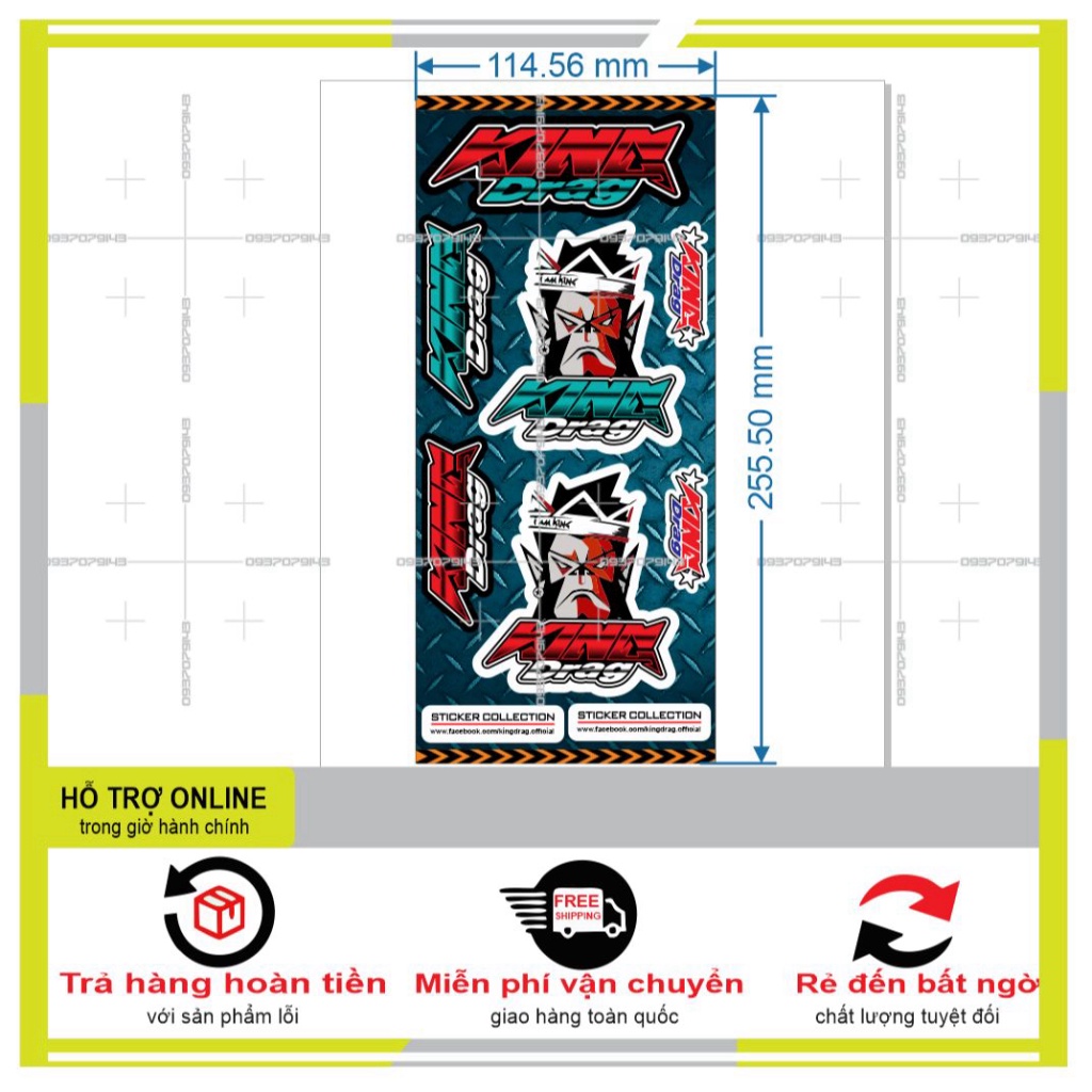 SHINDECAL- LOGO STICKER DÁN XE MÁY MINI M 76