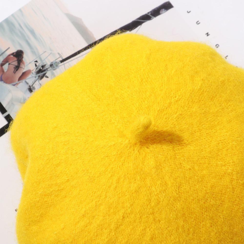 BORAG Mũ Beret Len Phong Cách Pháp Cho Mẹ Và Bé