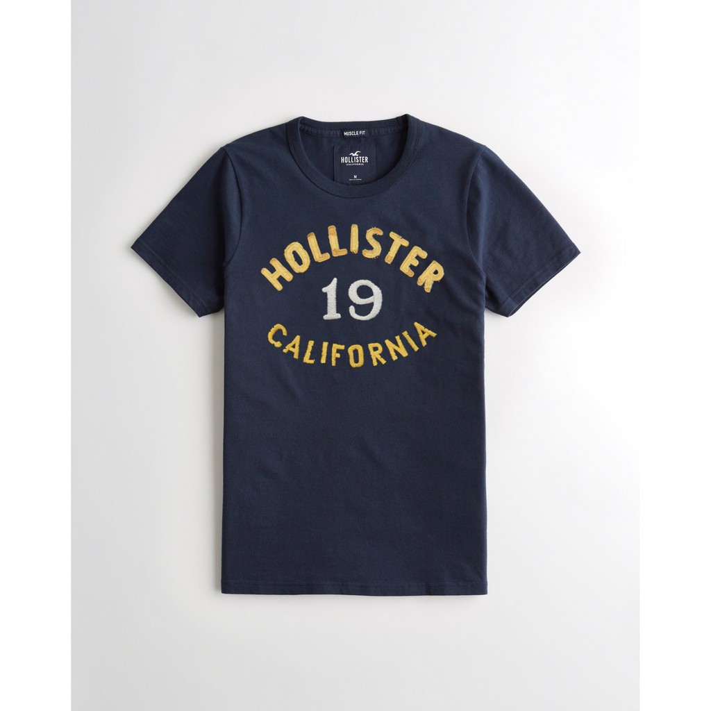 Áo thun Hollister 19 Navy Quality [100 % cotton bông xịn đẹp]