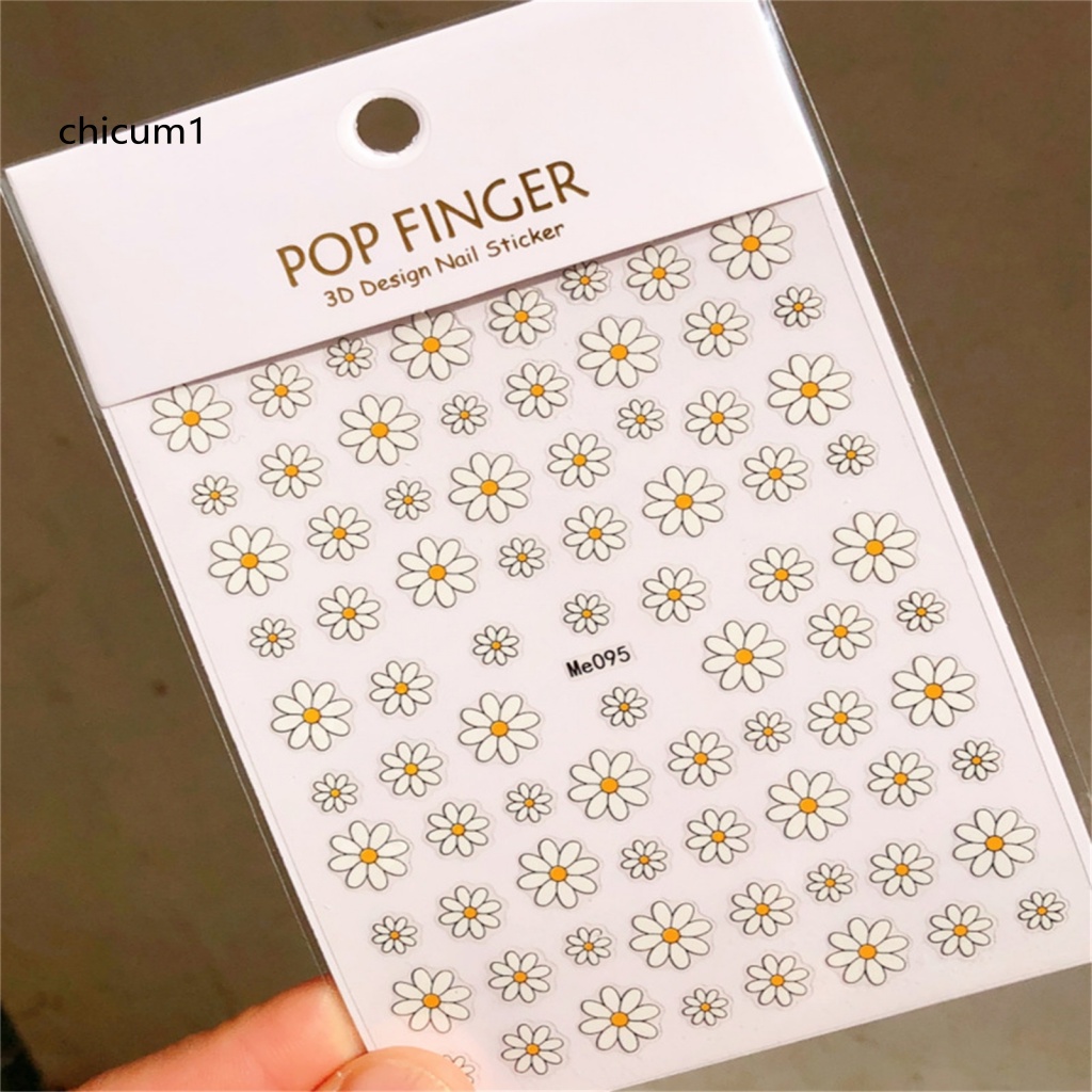Nhãn Dán Trang Trí Móng Tay Họa Tiết Hoa Hướng Dương Thời Trang Dành Cho Nữ