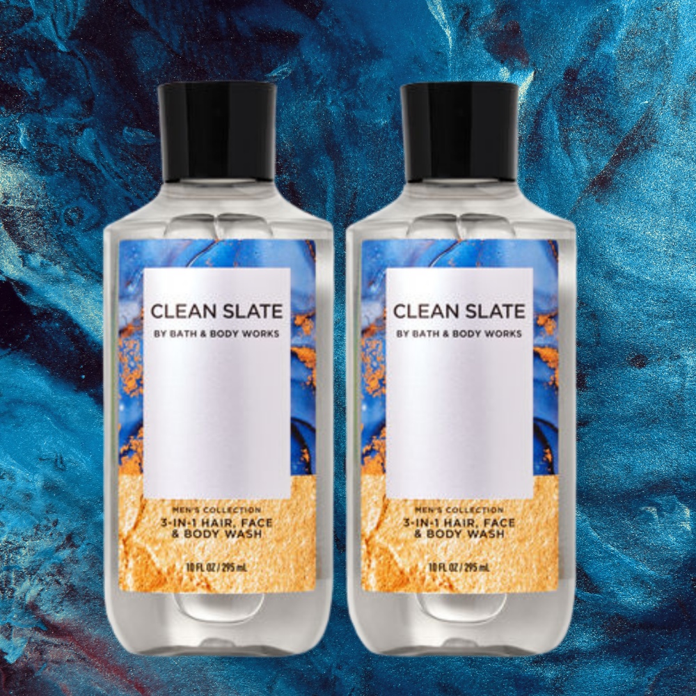 3in1 Gel Tắm Gội Rửa Mặt Bath & Body Works Clean Slate Cho Nam 295ml