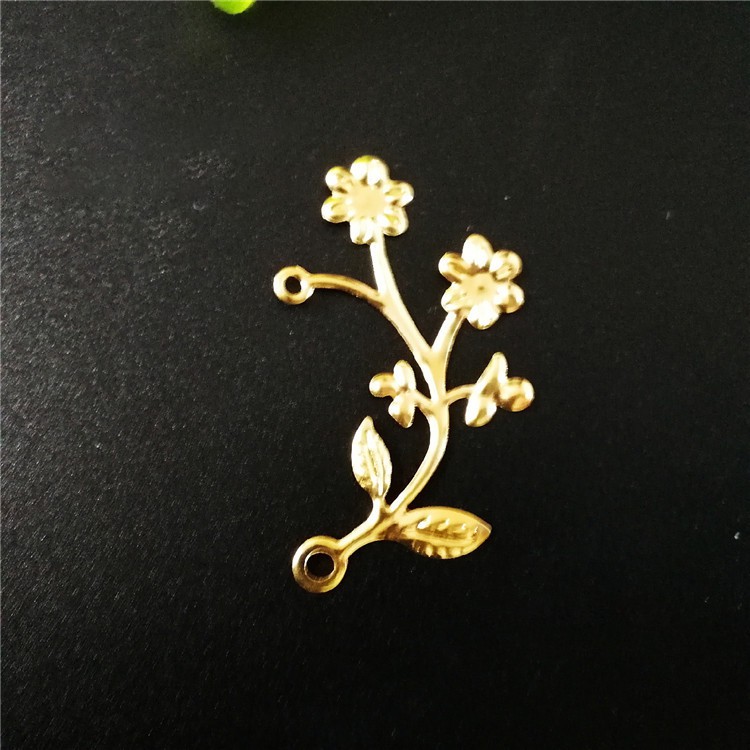 5 phiến hoa lá 42*50mm - nguyên liệu làm trâm