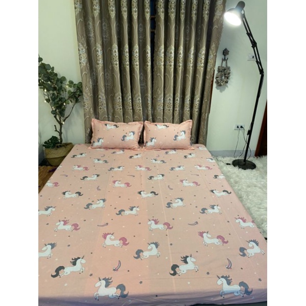 Bộ ga gối m6/m8 drap giường poly, ga trải giường + 2 vỏ gối nằm hàng loại 1 được chọn màu | BigBuy360 - bigbuy360.vn