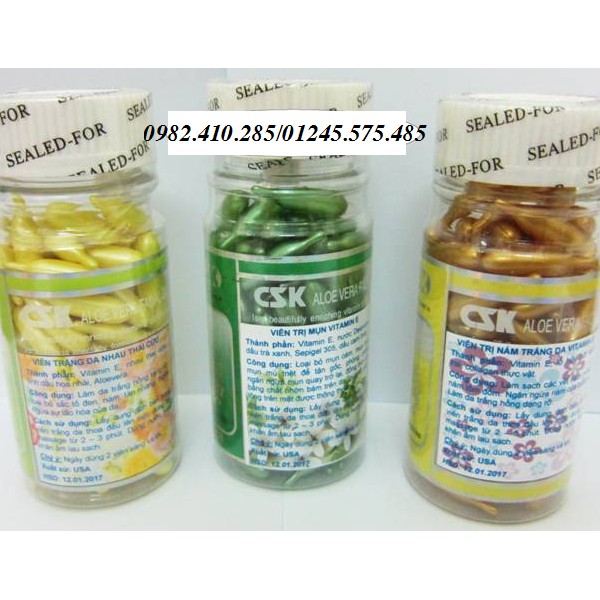 VIÊN BÔI TRẮNG DA, MỜ NÁM NHAU THAI CỪU