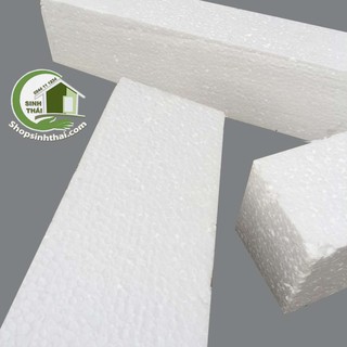 Mút xốp trắng cắm hoa giả, làm mô hình - mút xốp EPS - cục lớn 50cm x 10cm x dày 10cm