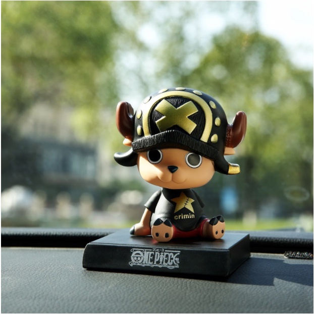 Mô hình One Piece Luffy, Zoro, Sanji, Chopper Lắc Đầu, Kê Điện Thoại, Trang Trí Decor Ô tô, Góc Học Tập - Tượng Figure