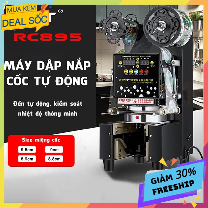 Máy Ép Cốc Dập Màng Hoàn Toàn Tự Động Đếm Số Cốc Cao Cấp FEST RC895