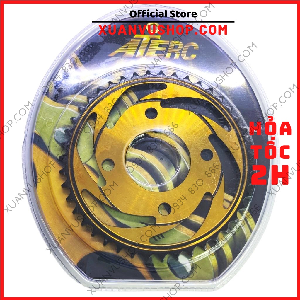 Nhông sên dĩa ATE chính hãng NSD Xích exciter 150 135 winner x sonic raider fi satria wave dream sirius XUANVUSHOP