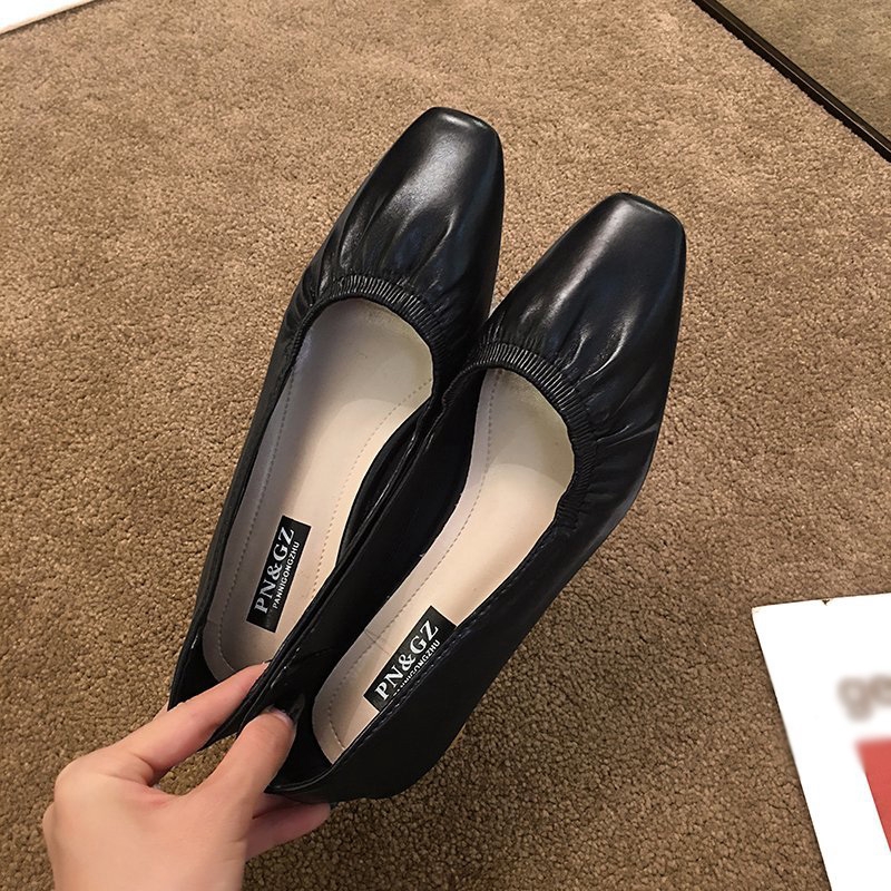 Giày búp bê mũi vuông xinh xắn phong cách Hàn Quốc dành cho nữ