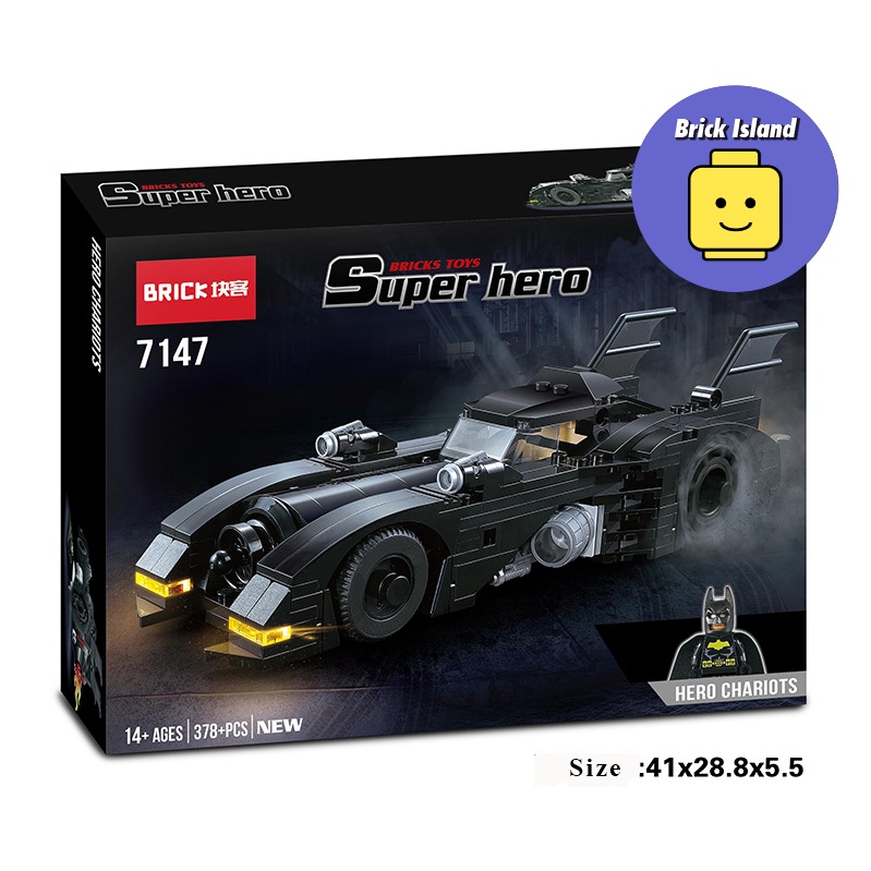 Đồ chơi Lắp ghép Mô hình Brick Superheros BatCar Batman Siêu Xe Người Dơi xe ô tô - BrickIsland