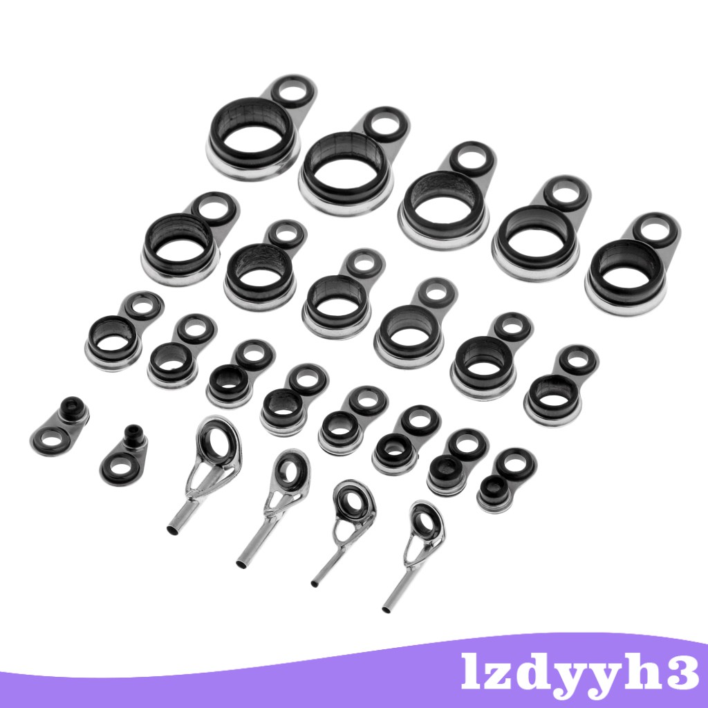 Bộ 25 Vòng Dẫn Cần Câu Cá 1.0-10mm