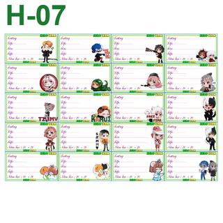 Nhãn vở Hero Team (1 set 20 nhãn vở)
