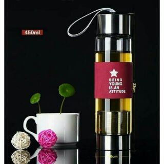 Bình lọc trà thủy tinh 450ml