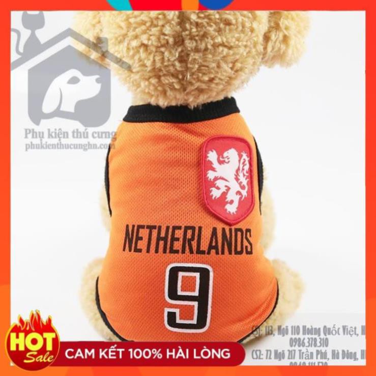 Áo mùa hè - áo bóng đá dành cho thú cưng 1-25kg - Áo thể thao - Phụ kiện chó mèo Pet Shop Hà Nội