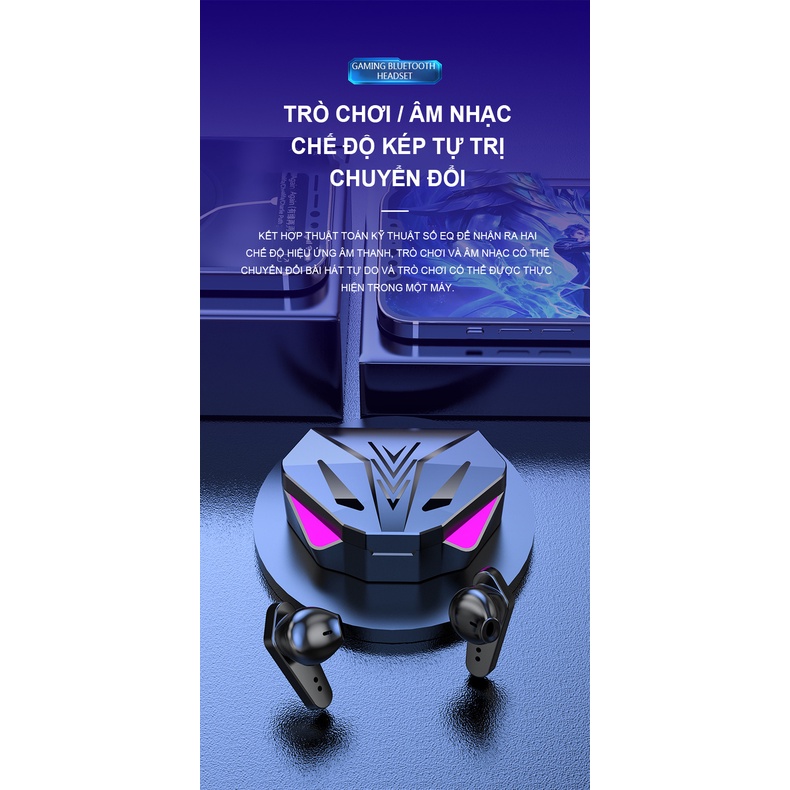 Tai nghe Bluetooth Newmsnr X15 tích hợp micro và màn hình led