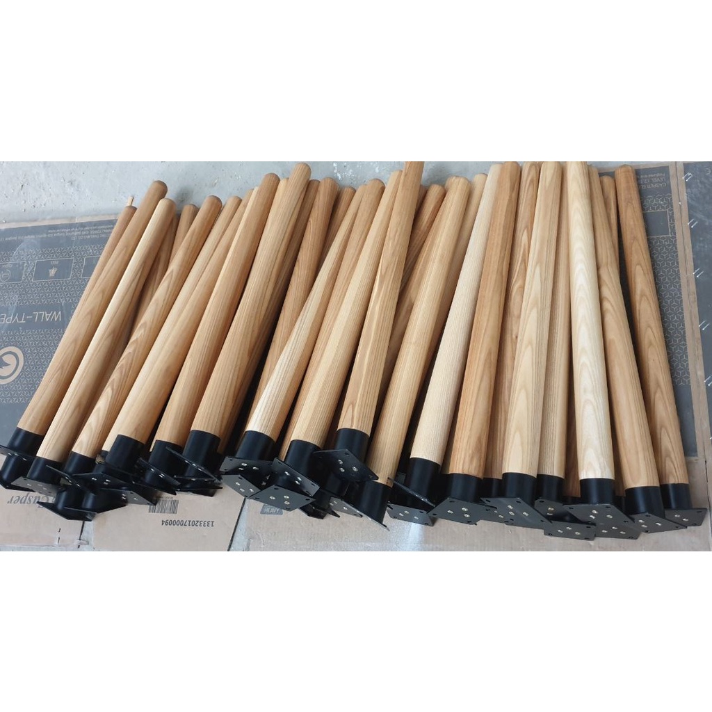 Chân bàn trà, Decor, bàn học gỗ tần bì 15 - 72cm