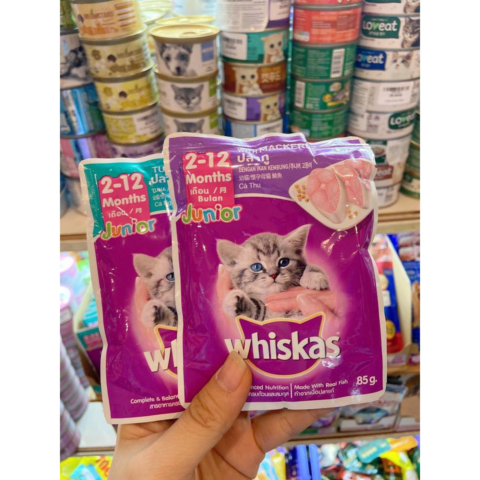 Súp whiskas dành cho mèo con và trưởng thành