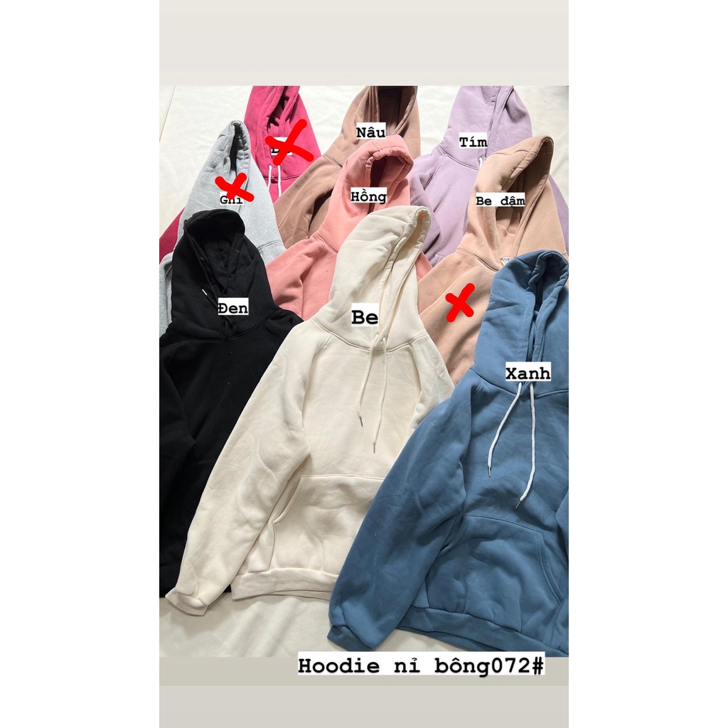 Áo hoodie nỉ bông dày dặn kiểu dáng hàn quốc