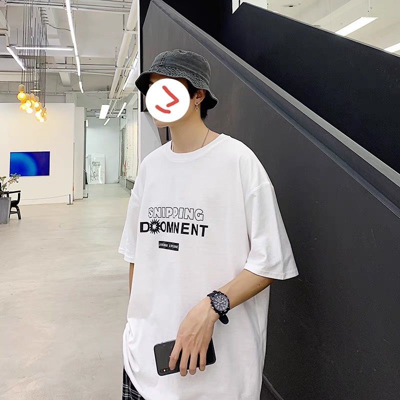 Áo thun tay lỡ unisex nam nữ form rộng oversize AT507