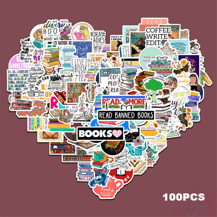 Bộ 100 Cái/Bộ ❉ Hình Dán Slang Series B Vui Nhộn Đọc Sách ❉ Miếng Dán Trang Trí Vali Laptop Ván Trượt DIY Thời Trang